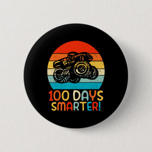Monster Truck 100 Days Of School Kindergarten Smar 6 Cm Round Badge