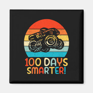 Monster Truck 100 Days Of School Kindergarten Smar Magnet