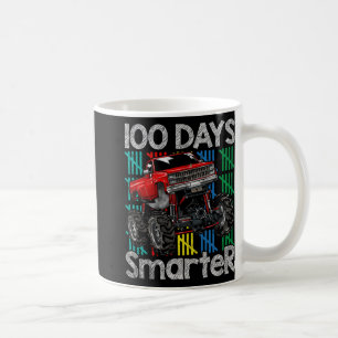 Monster Truck 100 Days Smarter Kids 100th Day Of S Coffee Mug