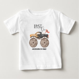 Monster truck 1st birthday Fast ONE kids Baby T-Shirt