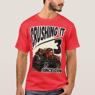 Monster Truck 3rd Birthday 8 T-Shirt