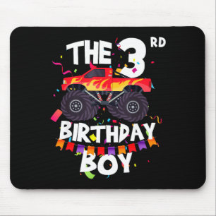 Monster Truck 3rd Birthday Boy Funny 3 Years Old B Mouse Mat