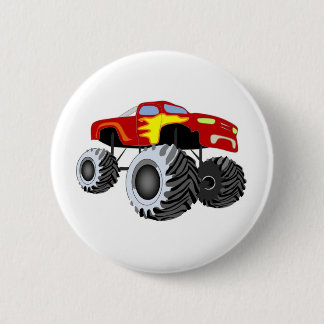 Monster Truck 6 Cm Round Badge