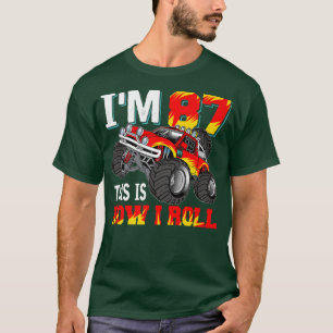 Monster Truck 87th birthday boy 87 years old Birth T-Shirt