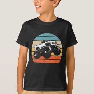 Monster Truck American Flag Racing USA Vintage T-Shirt