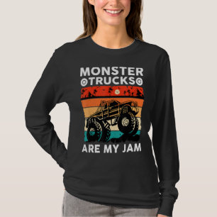 Monster Truck Are My Jam Cool Vintage Monster Truc T-Shirt