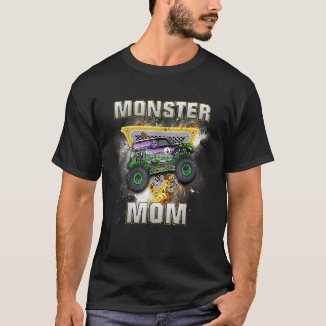 Monster Truck Are My Jam Monster Truck Mum T-Shirt (Front)