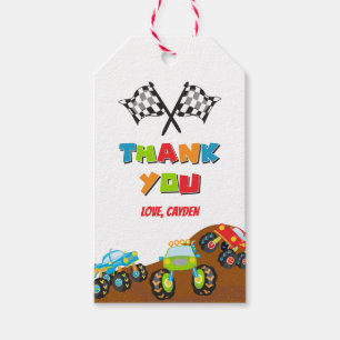 Monster Truck birthday Gift Tags