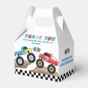 Monster Truck Birthday  Party Favour Box