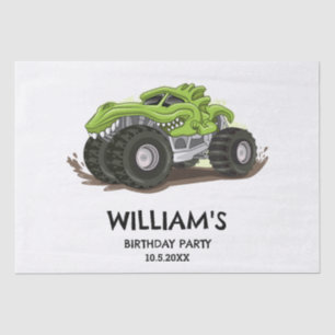 Monster Truck Birthday Party Minimal Boys Birthday Tissue Paper