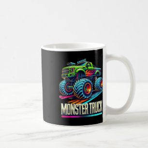 Monster Truck Birthday Party Retro Vintage Monster Coffee Mug