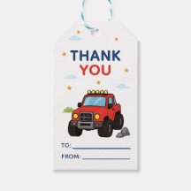 Monster Truck Birthday Thank you