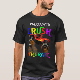 Monster Truck Boys I'm Ready To Crush 7th Grade T-Shirt