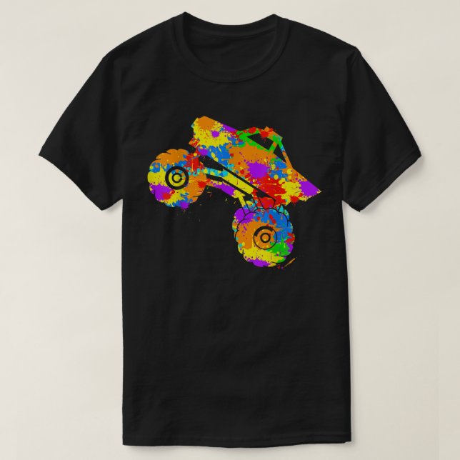 Monster Truck Boys Kids  T-Shirt (Design Front)
