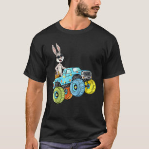 Monster Truck Bunny Eggs Easter Day Egg Hunt T-Shirt
