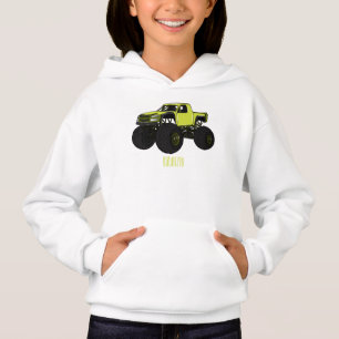 Monster truck cartoon illustration