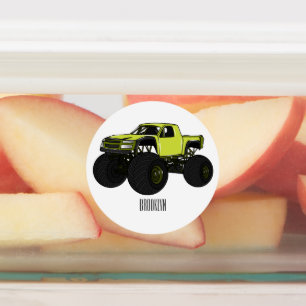 Monster truck cartoon illustration