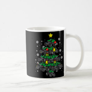 Monster Truck Christmas Tree Xmas Boys Toddler Kid Coffee Mug