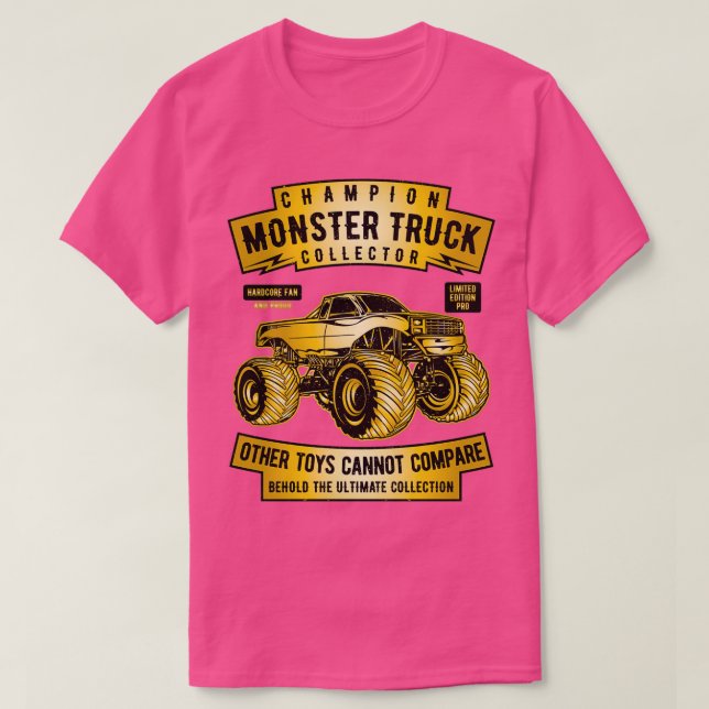 Monster Truck Collecting Champion T-Shirt (Design Front)