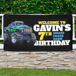 Monster Truck Cool Blue 7th Birthday Custom Vinyl Banner<br><div class="desc">Make your little one’s 7th birthday unforgettable with our Monster Truck Cool Blue Custom Vinyl Banner! Designed with bold blue tones and thrilling monster truck graphics, this banner is perfect for adding excitement and personality to your party space. Whether it’s hanging on the wall, above the dessert table, or at...</div>