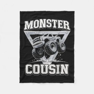 Monster Truck Cousin Fathers Day Monster Truck Are Fleece Blanket