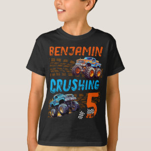 Monster Truck Crushing 5 - 5th Birthday T-Shirt