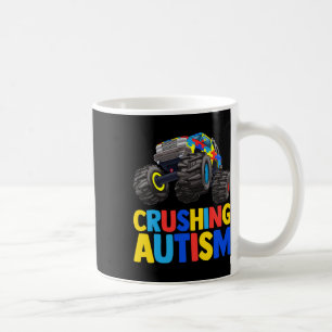 Monster Truck Crushing Austim Autism Awareness  Coffee Mug