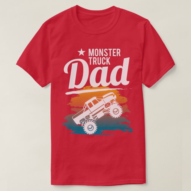 Monster Truck Dad Driver Offroad Vehicle Gift 1 T-Shirt (Design Front)