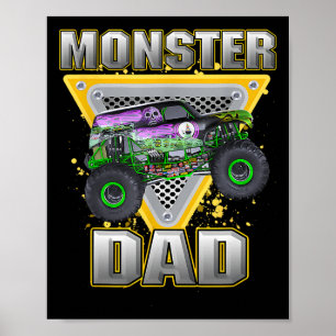 Monster Truck Dad Fathers Day Monster Truck Are My Poster