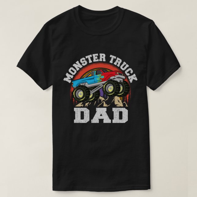 Monster Truck Dad Matching Family Monster Truck Lo T-Shirt (Design Front)