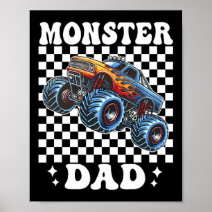 Monster Truck Dad Monster Truck Are My Jam Truck L Poster