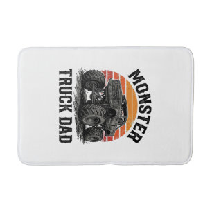 Monster Truck Dad Vintage Off Road Graphic_1 Bath Mat