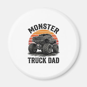 Monster Truck Dad Vintage Off Road Graphic_1 Magnet