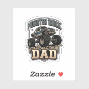 Monster Truck Dad Vintage Vector Shirt Design_1