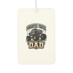 Monster Truck Dad Vintage Vector Shirt Design_1 Car Air Freshener