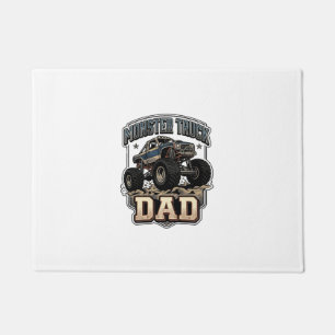Monster Truck Dad Vintage Vector Shirt Design_1 Doormat