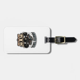 Monster Truck Dad Vintage Vector Shirt Design_1 Luggage Tag