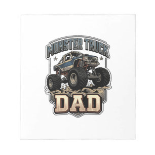 Monster Truck Dad Vintage Vector Shirt Design_1 Notepad