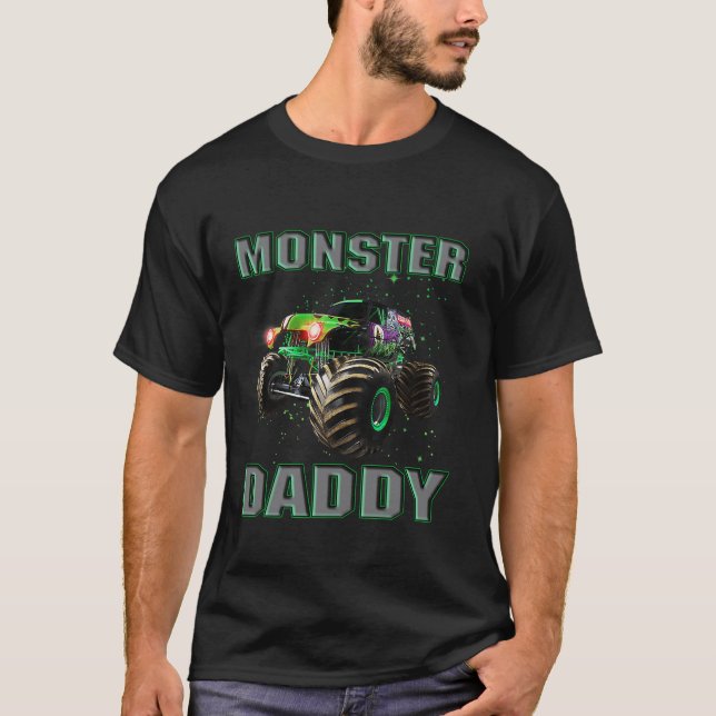 Monster Truck Daddy Monster Truck Are My Jam Truck T-Shirt (Front)