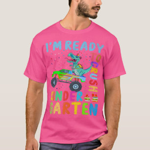Monster Truck Dinosaur Boys Ready To Crush Kinderg T-Shirt