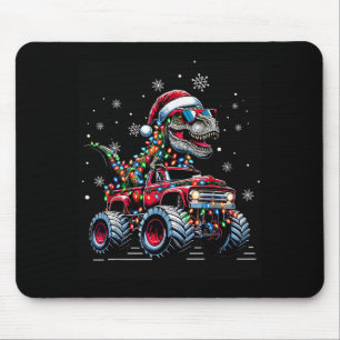 Monster Truck Dinosaur Trex Christmas Boys Kids Mouse Mat