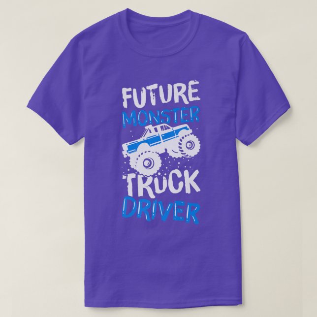 Monster Truck Driver Licence Racing Saying Kids Bi T-Shirt (Design Front)