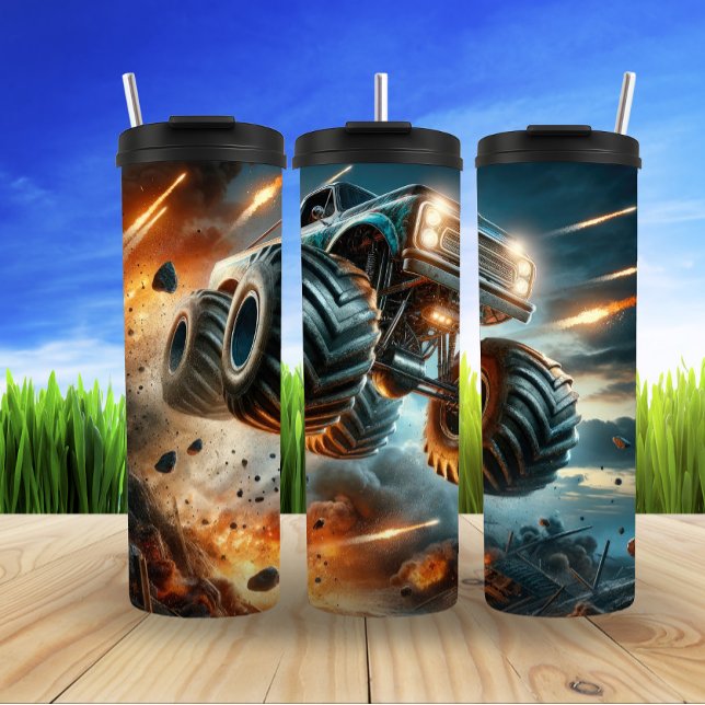 Monster Truck Extreme Offroad Action Power Thermal Tumbler (Creator Uploaded)