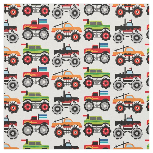 Monster Truck Fabric (Swatch)