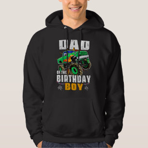 Monster Truck Family Matching Party Dad Of The Bir Hoodie