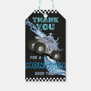 Monster Truck Favour Tag