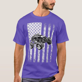 Monster truck flag - monster truck outfit T-Shirt
