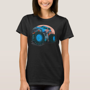 Monster Truck For Boys Girls Toddlers Cool Usa Fla T-Shirt