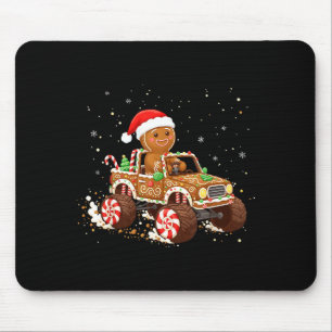 Monster Truck Gingerbread Cookie Baking Christmas Mouse Mat
