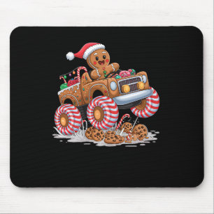 Monster Truck Gingerbread Man Funny Christmas King Mouse Mat